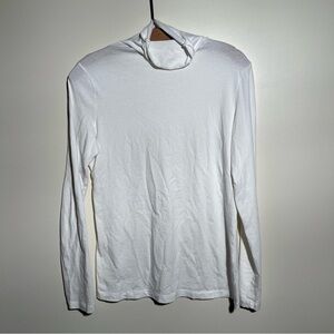 Caslon Cotton Blend Mock Neck Long Sleeve Shirt